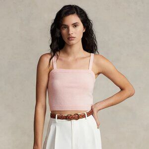 Polo by Ralph Lauren Cashmere Straight Neck Tank Top in Pink  New with tags, nev